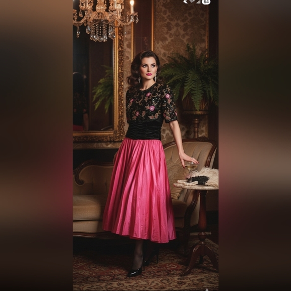 Vintage cocktail formal Gown S - Picture 1 of 7